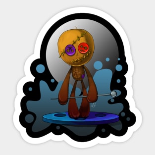 Monster voodoo puppet Sticker